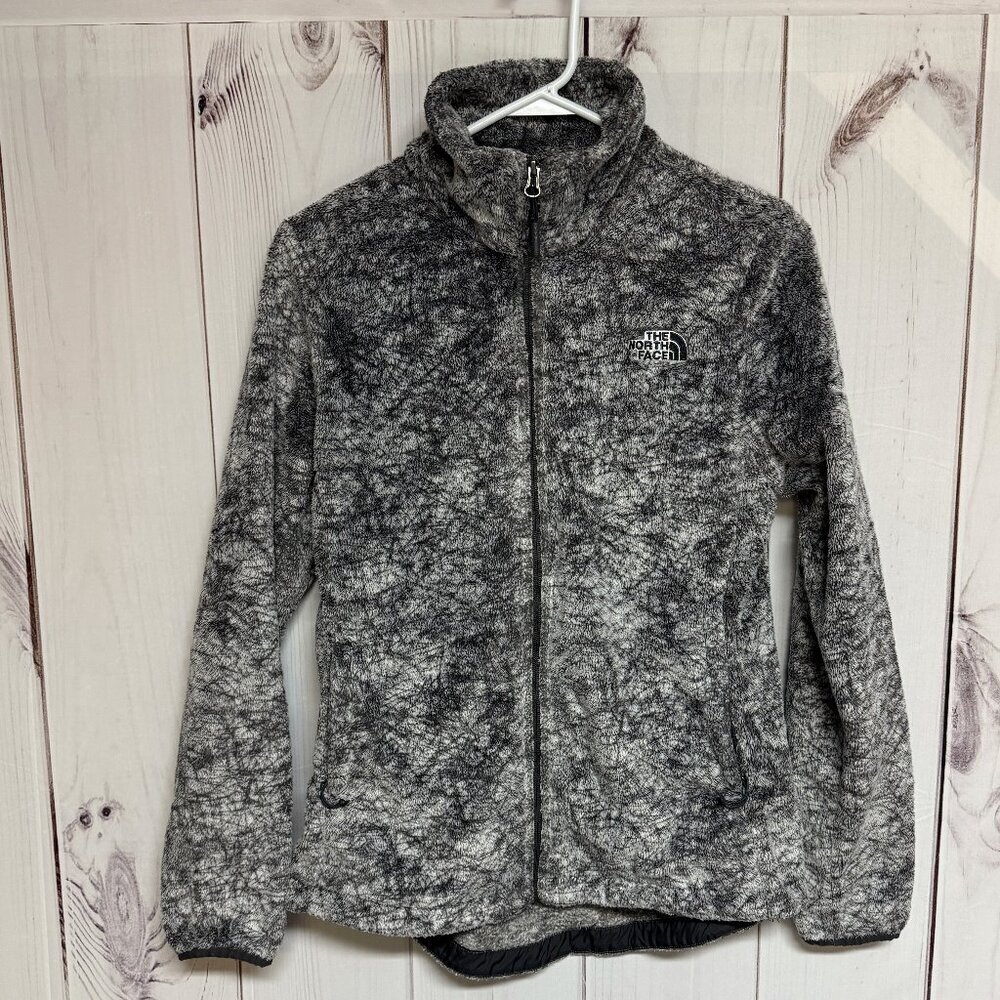 The North Face Osito Fleece Jacket Women’s‎ Medium Gray Ice-Dye EUC